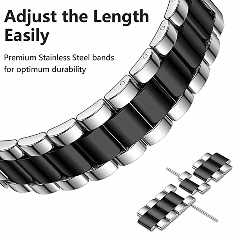 Band+Case for Samsung Galaxy Watch 6 5 4 44mm 40mm Classic 46mm 42mm Stainless Steel Bracelet Galaxy Watch 3 5 Pro 41 45mm Strap