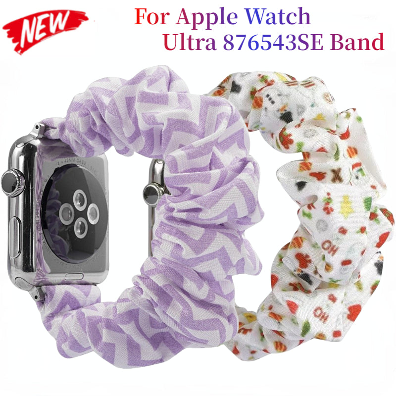 Nylon Elastic band for Apple Watch Ultra 2 49mm 9 8 7 45mm 41mm 6 5 4 SE 40mm 44mm Woman band belt Apple Watch 10 46mm 42mm band