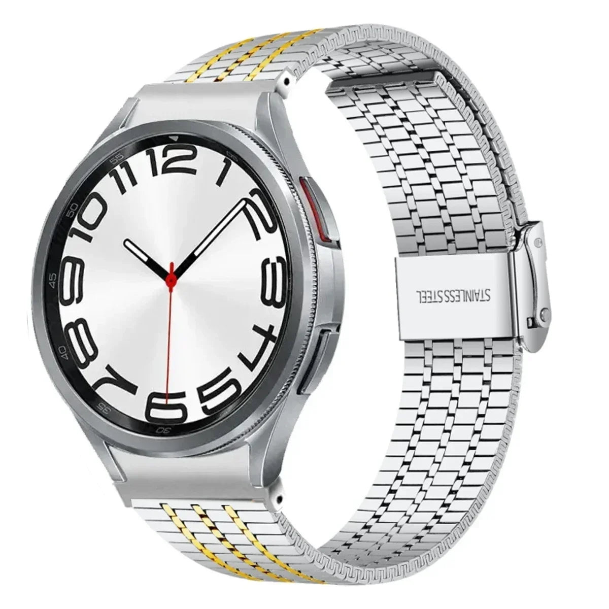 No Gaps Stainless Steel Strap for Samsung Galaxy Watch 7 6 5 4 40mm 44mm 6 4 Classic 47mm 43mm Metal Bracelet for 5Pro 45mm Band