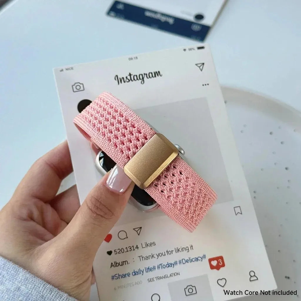 Cartoon Braid Nylon Magnetic Buckle band For Apple Watch Series 10 40mm 41mm 42mm 44mm 45mm 46mm For Apple Watch 10 9 8 6 5 4