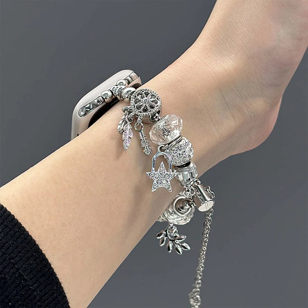 Jewelry band for Apple Watch Series 10 band 46mm 42mm 41mm 45mm 44mm 38mm 40mm Women Bling metal band Apple Watch Series 9 8 7 6 SE Ultra