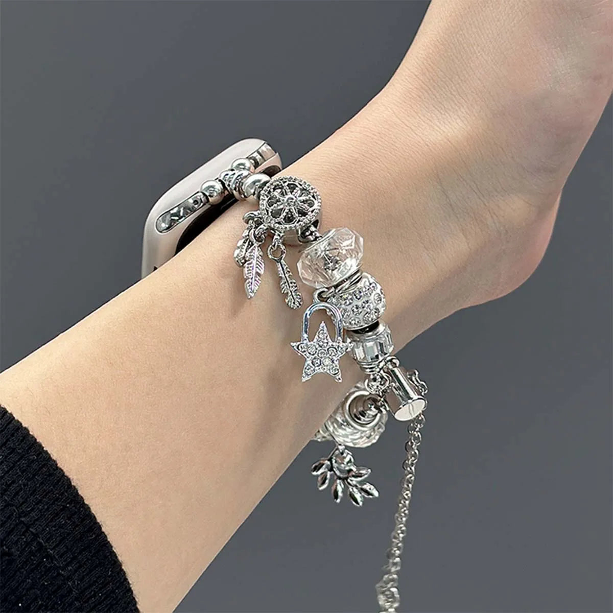 Jewelry band for Apple Watch Series 10 band 46mm 42mm 41mm 45mm 44mm 38mm 40mm Women Bling metal band Apple Watch Series 9 8 7 6 SE Ultra