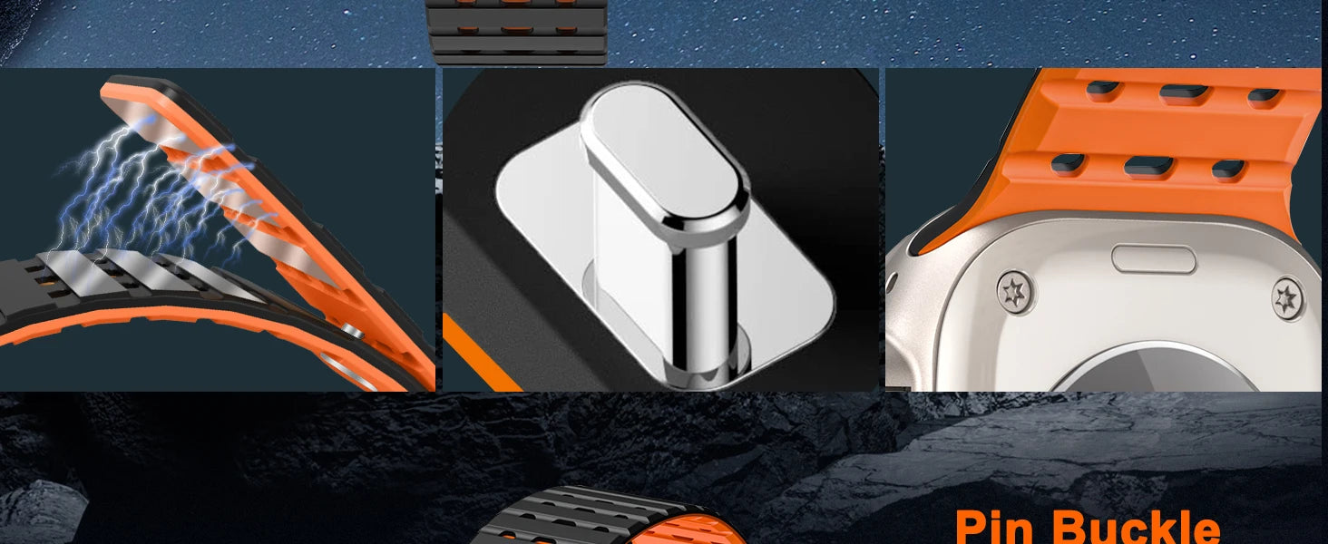 Magnetic band For Apple Watch Ultra 3 49mm 44mm 45mm 38mm 42mm 41mm belt Silicone band Apple Watch Series11 10 8 7 6 5 9 SE band