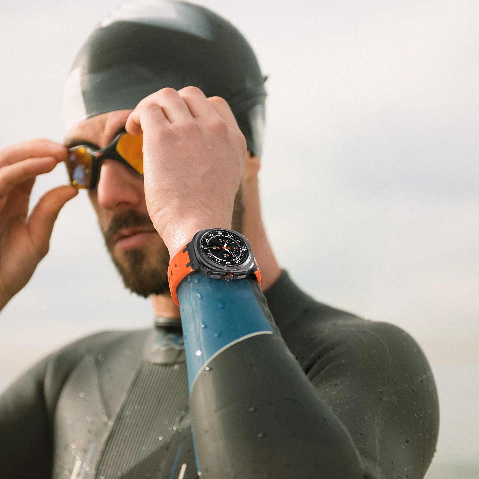 Metal+Silicone Band For Samsung Galaxy Watch Ultra 47mm Accessories Sport wrist belt Bracelet correa Galaxy Watch7 8 Ultra Strap