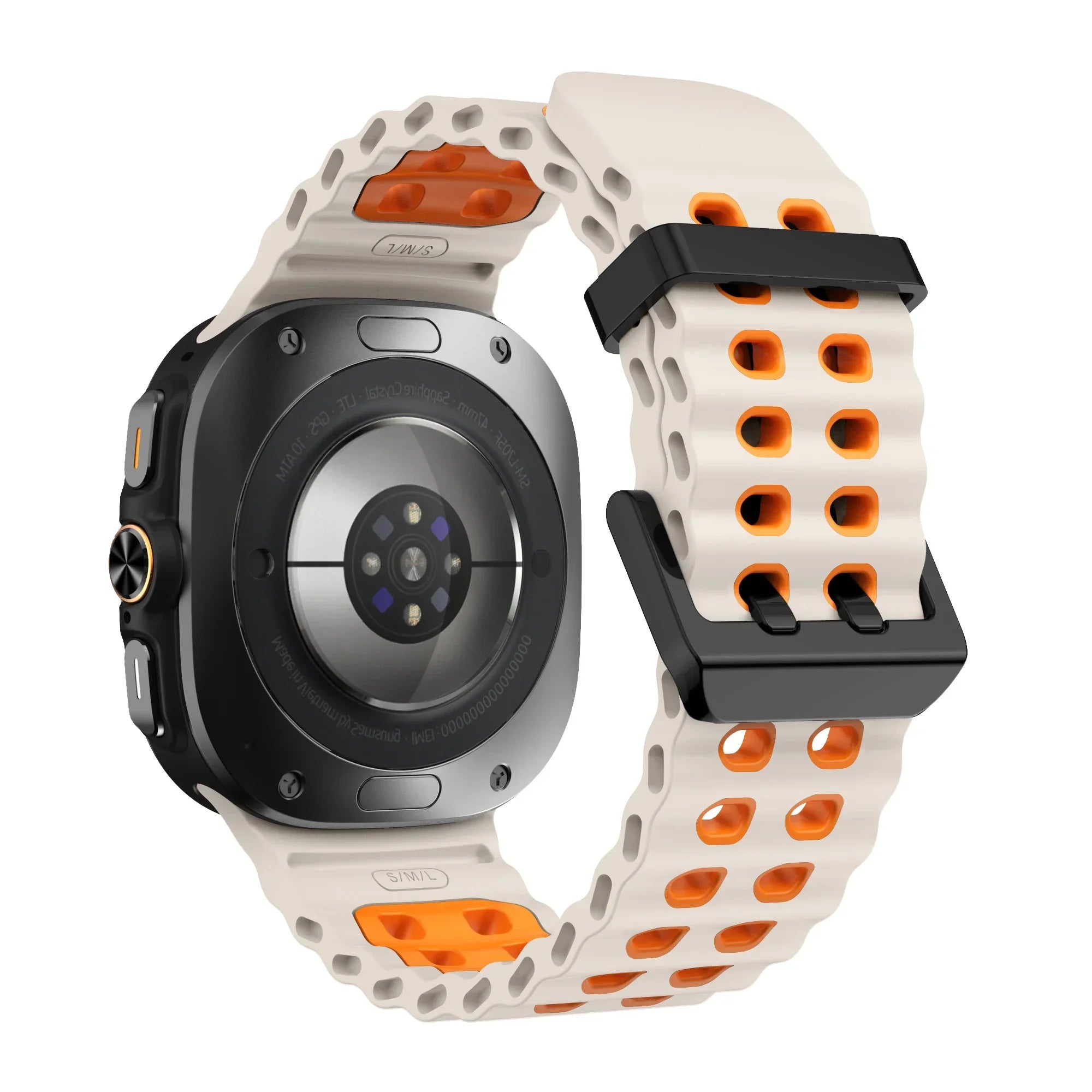 Marine Band For Samsung Galaxy Watch ultra 2025/7 ultra Accessories Two color Sport silicone Bracelet Galaxy Watch ultra Straps