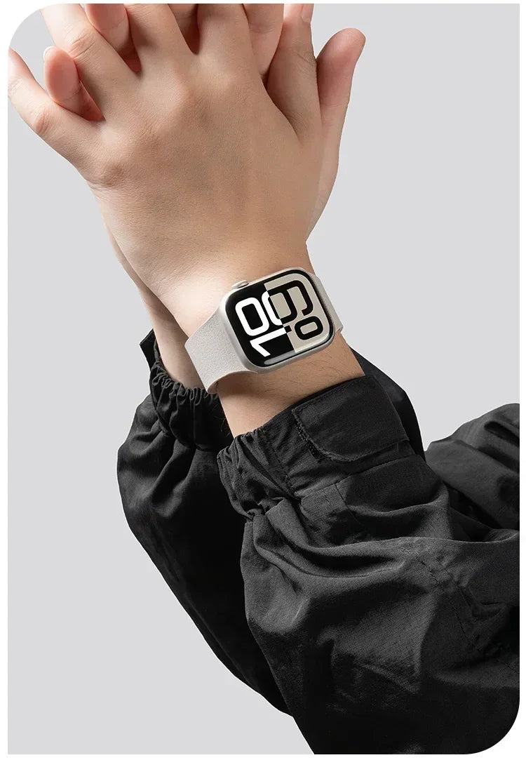 Magnetic band For Apple Watch band Ultra 2 49mm 44mm 45mm 46mm 42mm 40mm Belt Silicone band Apple Watch Series 10 8 7 6 5 9 SE