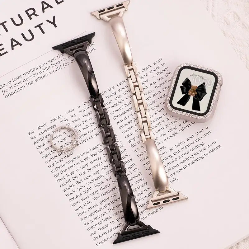 Starlight band For Apple Watch Ultra 3 2 1 Series 11 10 9 SE 3 metal band Apple Watch 46mm 49mm 41mm 45mm 40mm 42mm 44mm Women band