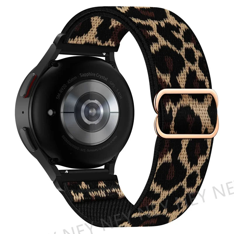 Elastic Shiny strap For Samsung Galaxy Watch 7/6/5/pro/3/4/Active 2 20mm/22mm Bohemian Pride bracelet Huawei GT 5-4-3-2-e band