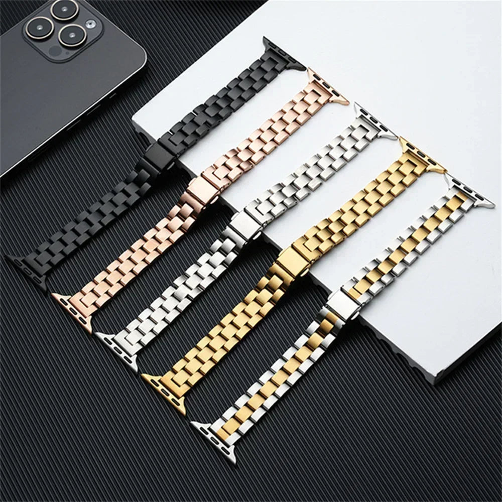 band For Apple Watch band 11 10 46mm 42mm Ultra 3 2 49mm 40mm 44mm 41mm metal Stainless Steel band Apple Watch Series 8 9 7 5 SE 6 4