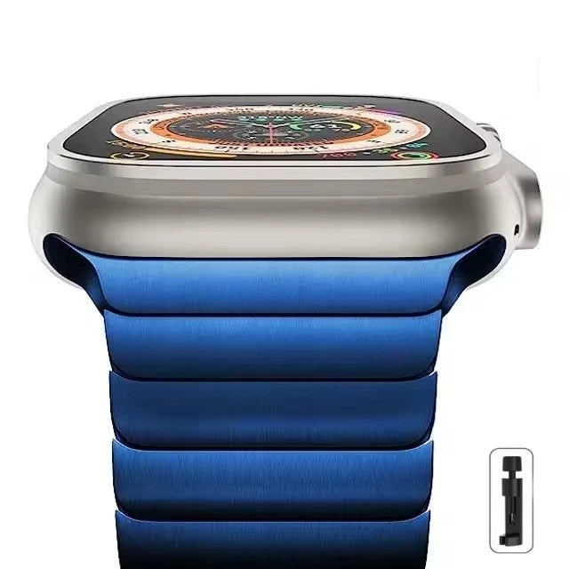 Luxury Stainless Steel band For Apple Watch Series 10 9 46mm 45mm 38mm 42mm 44mm 40mm Link band Apple Watch Ultra 2 49mm metal Band.