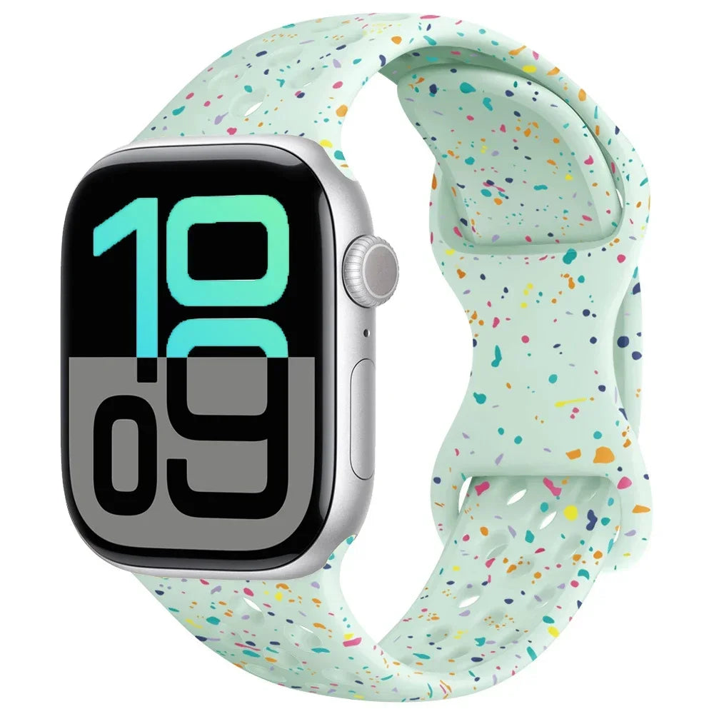 Silicone band for Apple Watch Series 11 10 46mm 42mm Sport band Apple Watch 9 8 7 6 5 SE 4 Ultra 3 2 49mm 45mm 44mm 40mm 41mm Band