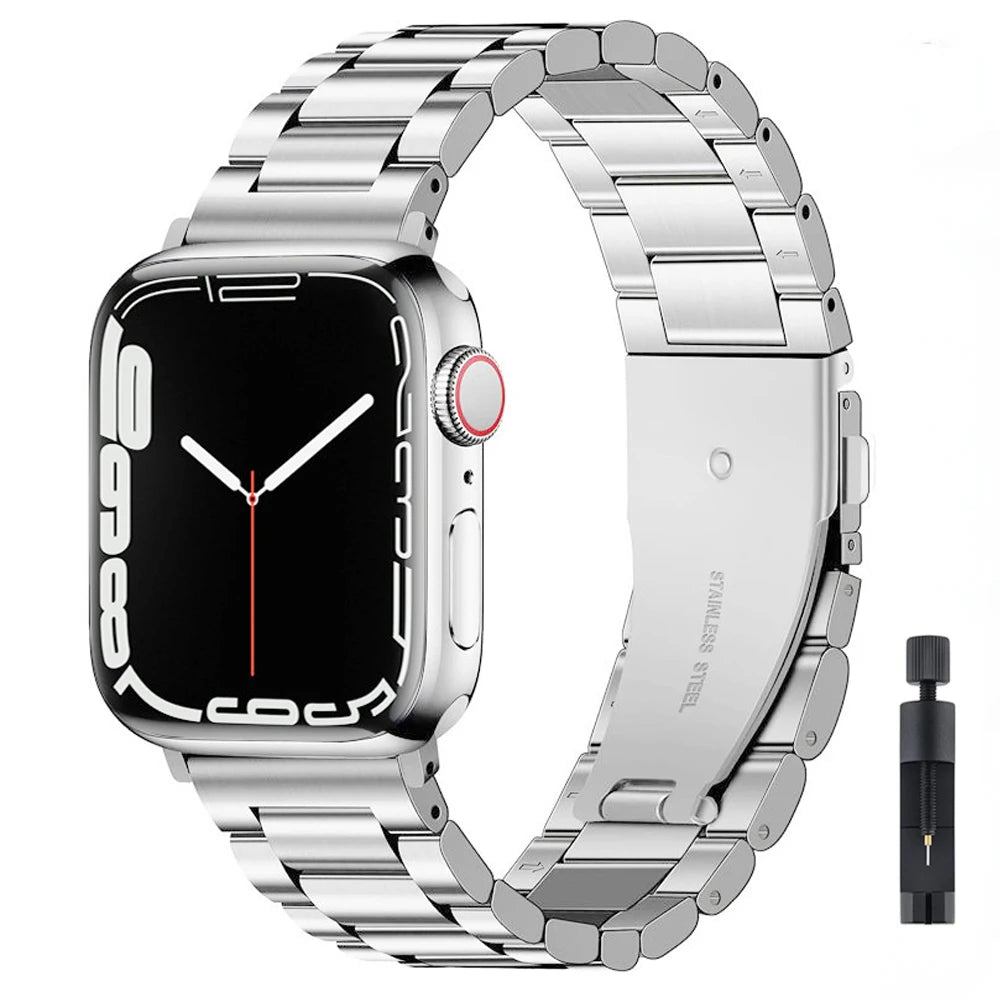 Metal band for Apple Watch band 49mm 45mm 41mm 44mm 40mm 42mm 46mm Stainless steel band Apple Watch 11 10 Ultra 9 8 7 6 5 SE band
