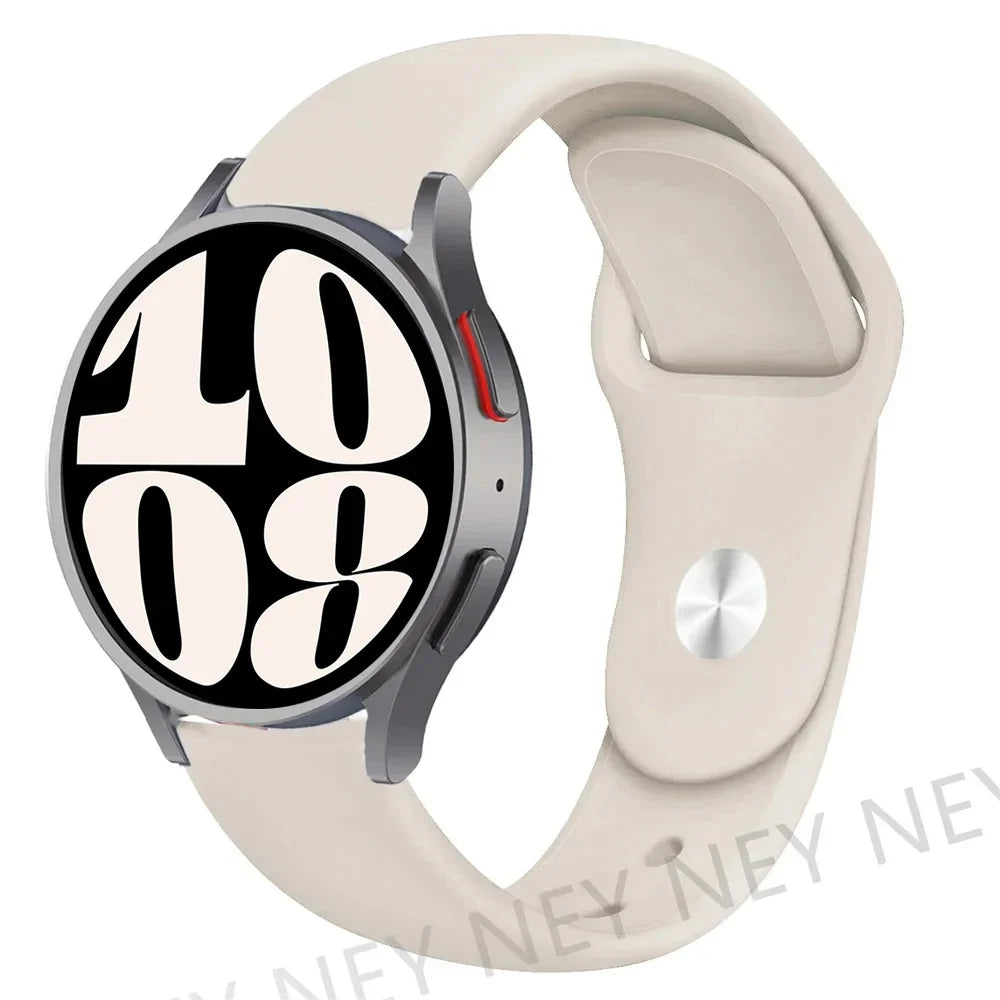 20mm 22mm strap For Samsung Galaxy watch 5 pro/6/4/Classic/Active 2/Gear S3 frontier silicone bracelet Huawei GT 2/2e/3 pro band