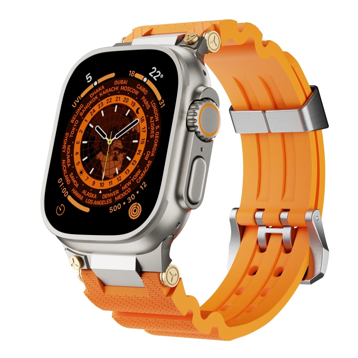Silicone sport band for Apple Watch Ultra 2 1 49mm Series 10 46mm 9 8 7 45mm Rubber band for Apple Watch 6 5 4 SE 44mm band