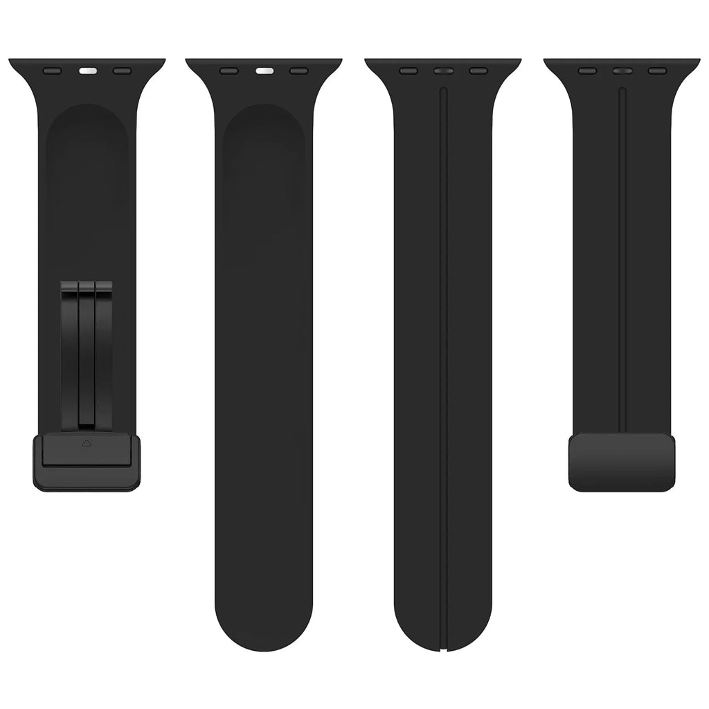 Magnetic Silicone band For Apple Watch band 44mm 45mm 49mm 40mm 41mm 42mm 38mm correa band Apple Watch Series 7 8 SE 6 9 Ultra 2