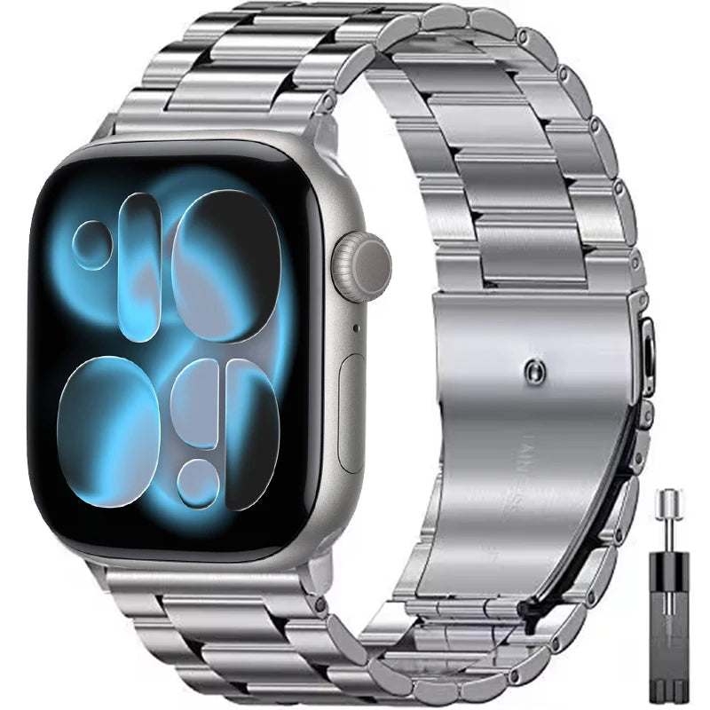 Metal band For Apple Watch 11 10 42mm 46mm Stainless steel Apple Watch Ultra 3 2 1 49mm 9 8 7 6 5 4 3 SE 3 45mm 41mm 44mm 40mm 38mm Belt