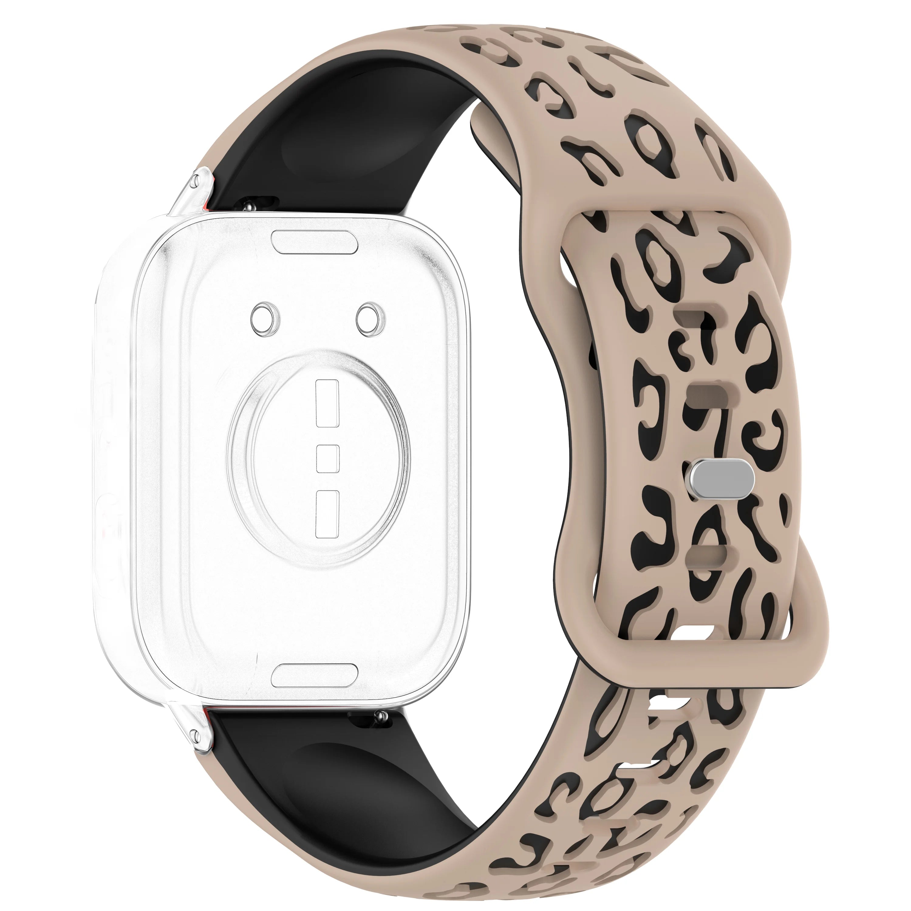 Silicone Leopard Engraved Watch Band, Soft Breathable Sport Strap, 18/20/22MM Compatible with Amazfit GTR, Huawei,Samsung