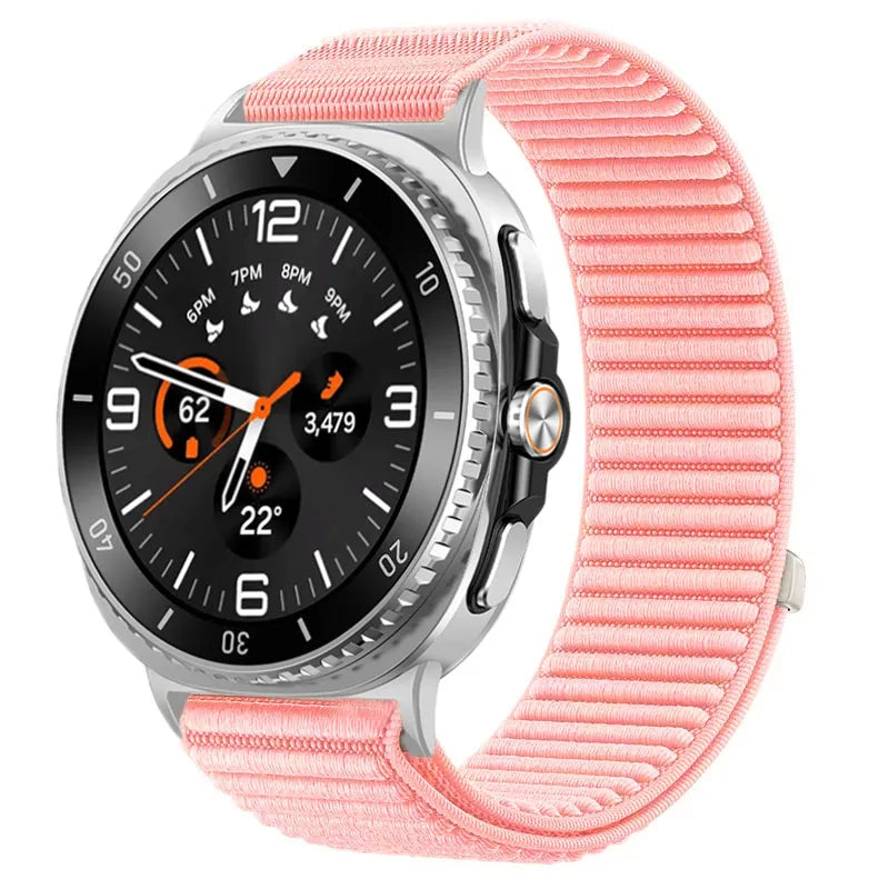 Sports Nylon Loop Strap For Samsung Galaxy Watch 8 Classic 46mm Official Fabric Bracelet Wristband For Galaxy Watch 8 44mm 40mm