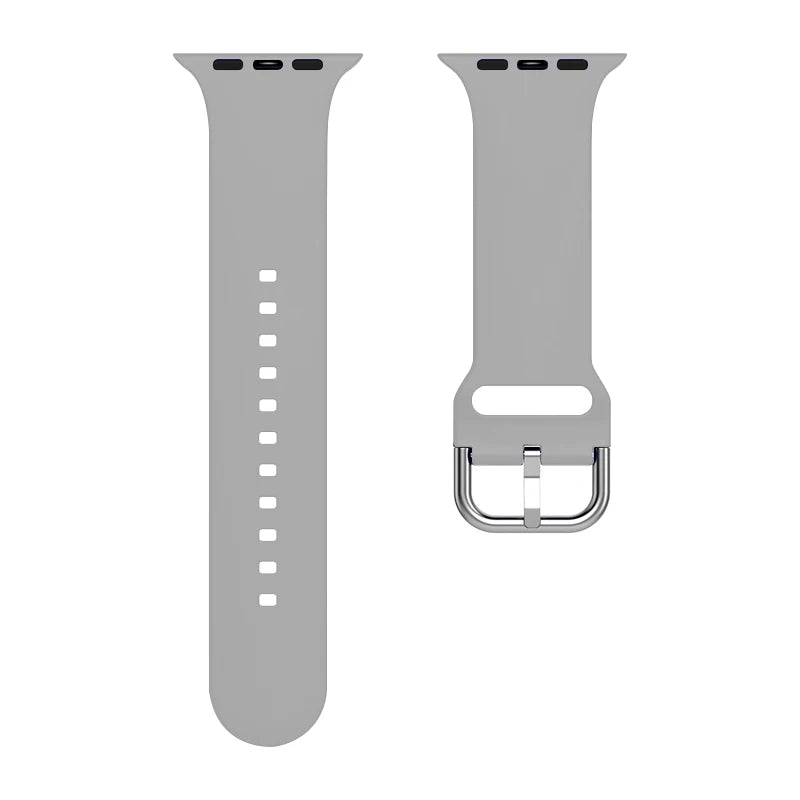 Silicone band For Apple Watch band 49mm 44mm 40mm 46mm 42mm 41mm 45mm Classic Buckle band Apple Watch 11 10 9 8 7 6 5 SE Ultra 3