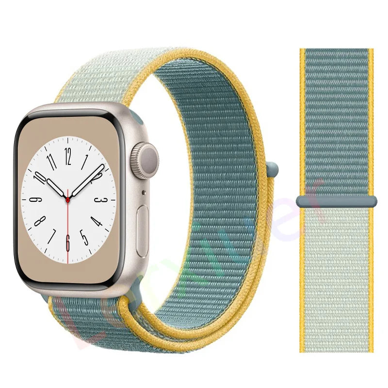 Nylon Loop band for Apple Watch band 46mm 44mm 40mm 42mm 45mm 41mm 49mm 44mm band Apple Watch Series Ultra 2 11 10 9 SE 7 6 5 4
