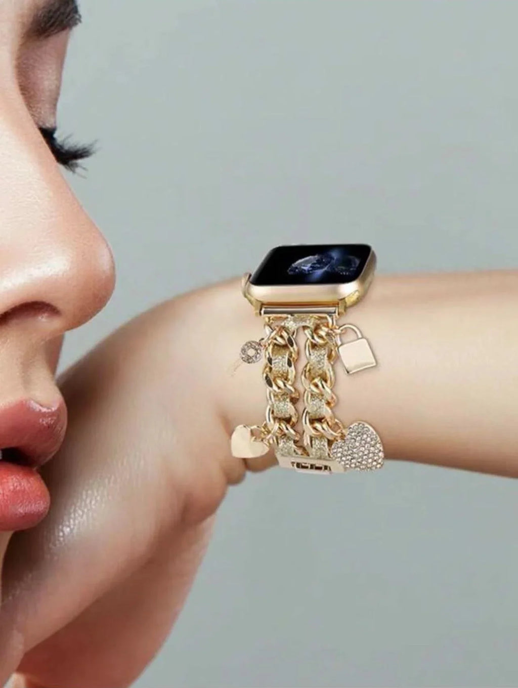 New Bilng metal leather band link For Apple Watch band Series 11 10 8 7 6 3 4 5 9 40mm 41mm 38mm 42mm 44mm 45mm 46mm band