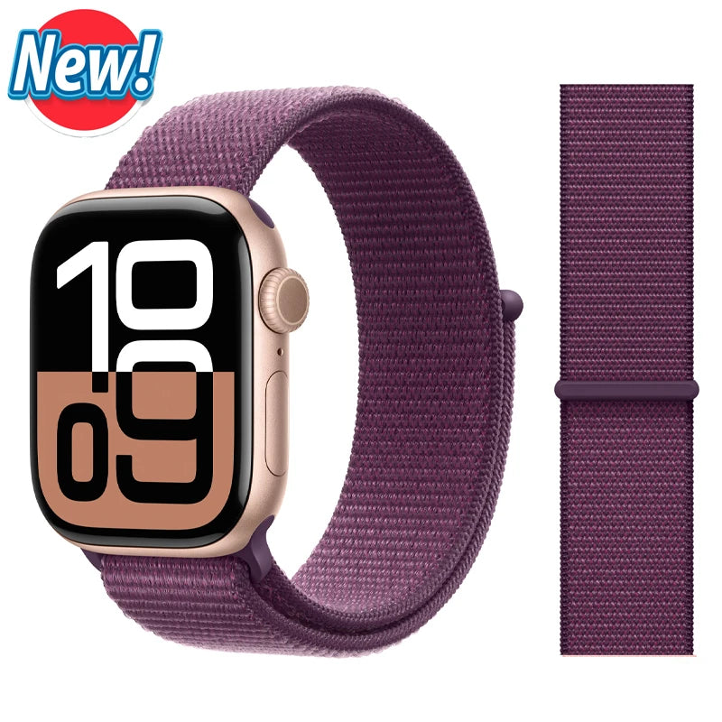Nylon Loop band for Apple Watch band 46mm 44mm 40mm 42mm 45mm 41mm 49mm 44mm band Apple Watch Series Ultra 2 11 10 9 SE 7 6 5 4