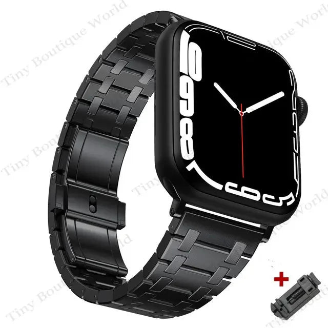 Luxury band for Apple Watch band 46mm 49mm 44mm 45mm 42mm 41mm Stainless Steel band For Apple Watch Ultra Series 10 9 8 7 6 5 SE