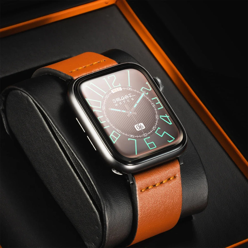 Leather band for Apple Watch Ultra 2 band 49mm 10 46mm 9 8 7 45mm 41mm High Quality band for Apple Watch Series 6 SE 5 4 44mm 40mm