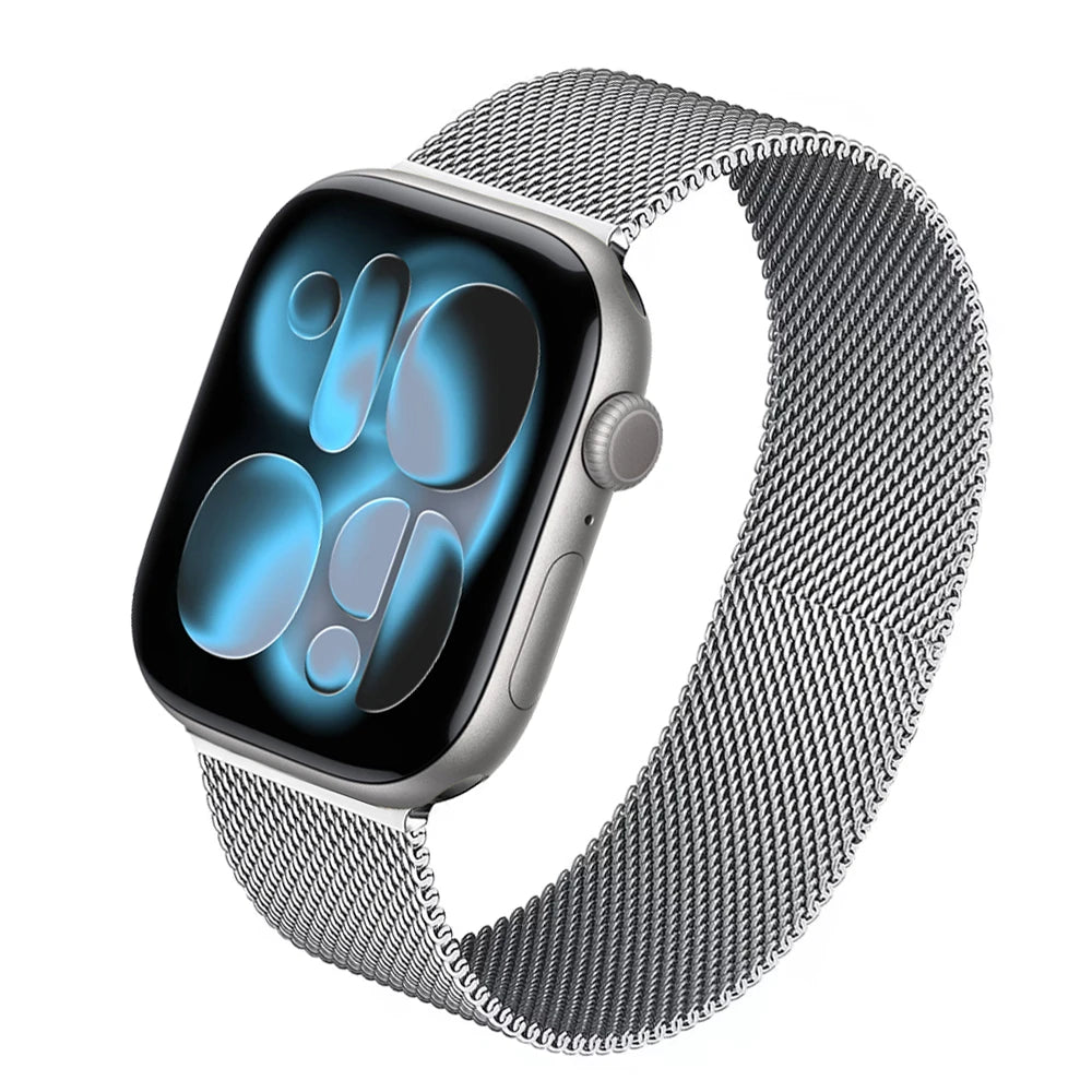 Milanese Loop For Apple Watch 11 band 10 9 7 SE 6 8 46mm 42mm 44mm 45mm 40mm 41mm belt correa band Apple Watch band Ultra 3 49mm