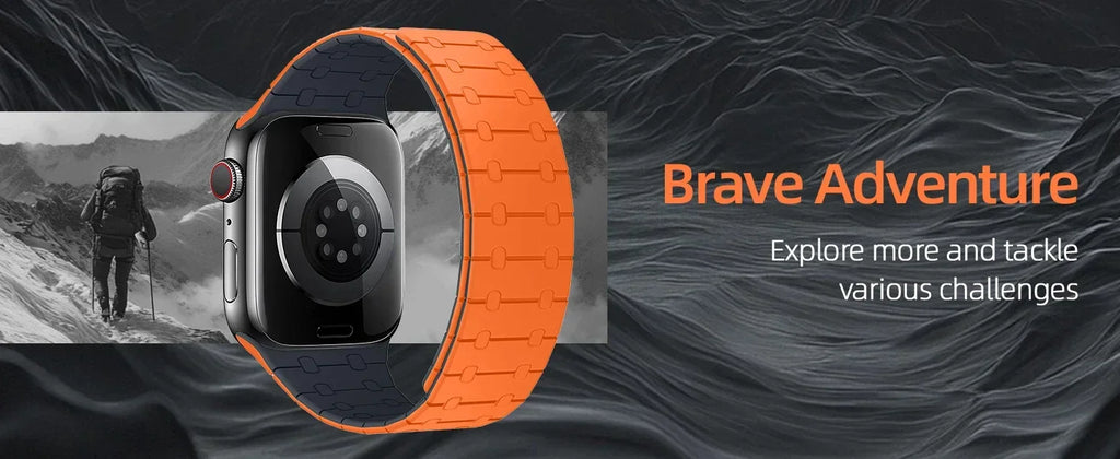 Magnetic Silicone band for Apple Watch band Ultra 3 49mm 44mm 40mm 42mm 46mm 45mm band For Apple Watch Series11 10 9 8 7 6 SE 5 4 38mm