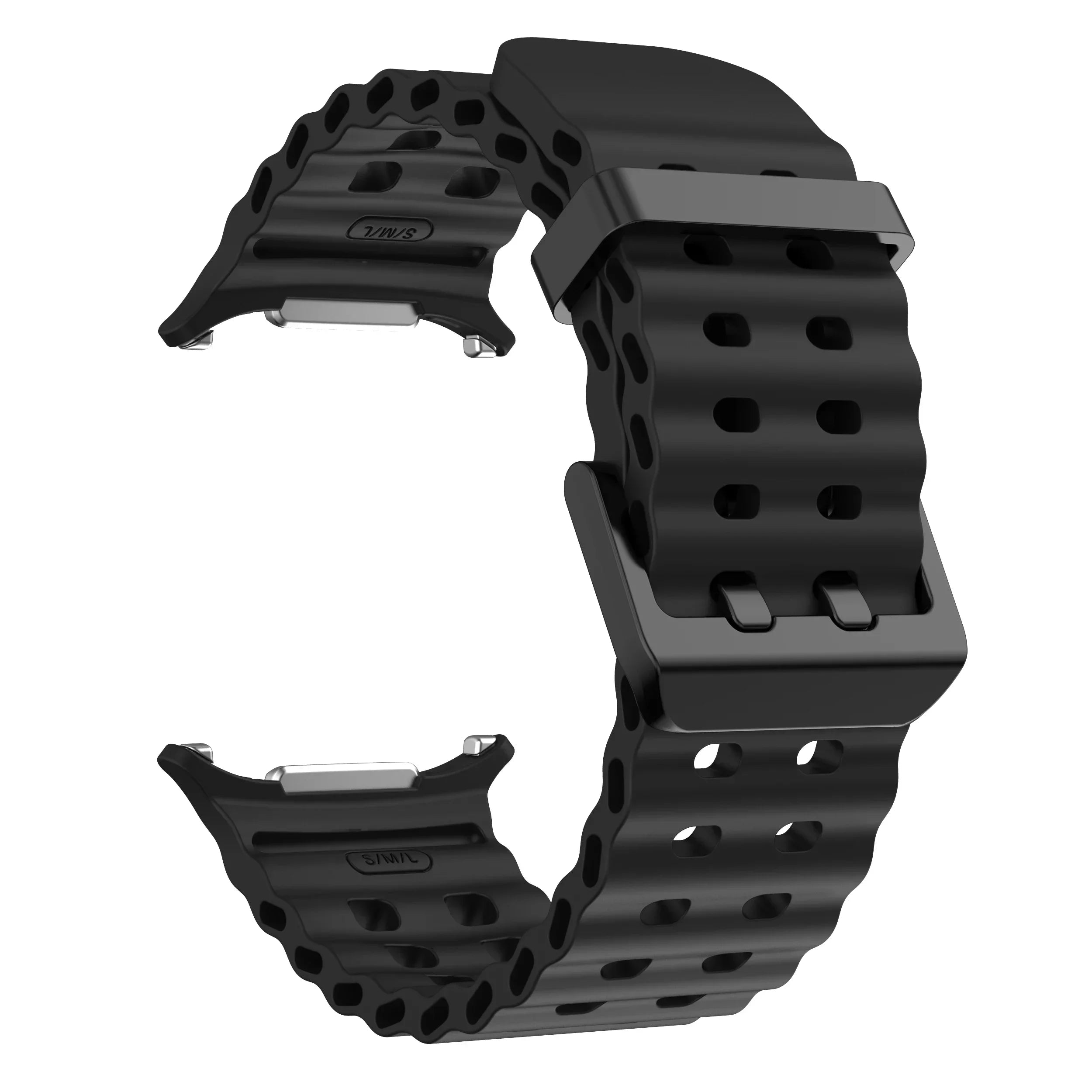 Marine Band For Samsung Galaxy Watch ultra 2025/7 ultra Accessories Two color Sport silicone Bracelet Galaxy Watch ultra Straps