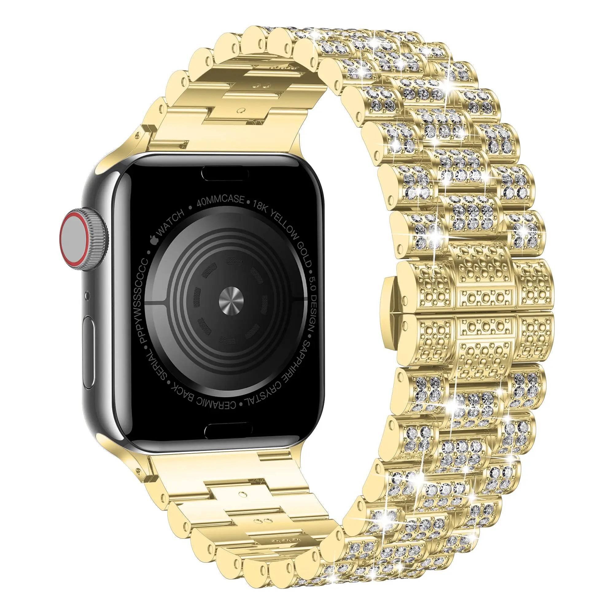 Women's Diamond band For Apple Watch Ultra 2 band 9 49mm 44mm 40mm 41mm 45mm metal band Apple Watch Series 8 7 6 SE 5 Watchband
