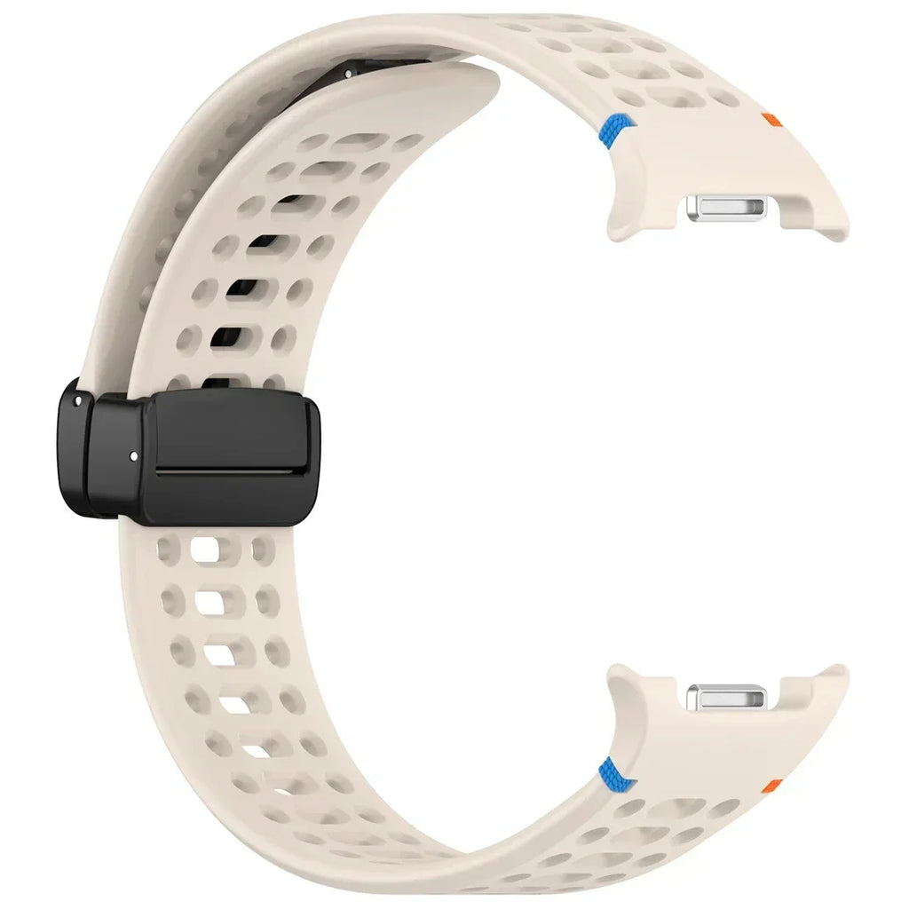 Air Hole Strap for Samsung Galaxy Watch 8 40mm 44mm Silicone Magnetic Buckle Wristband for Galaxy Watch 8 Classic Accessories