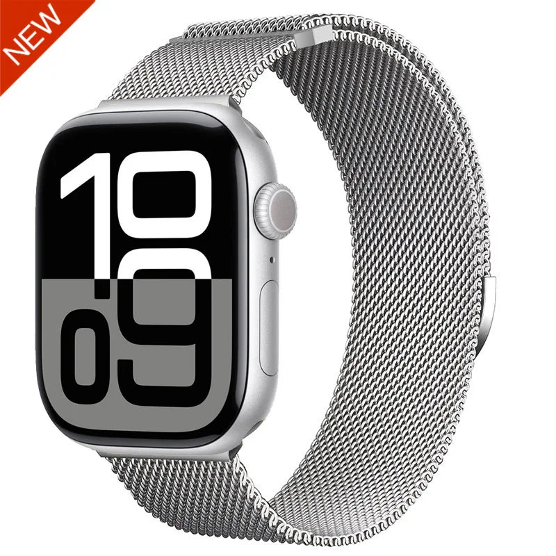 Milanese band for Apple Watch 44mm 40mm 45mm 41mm 46mm 42mm 38mm 49mm metal band Apple Watch Series 11 10 Ultra 9 8 7 6 5 SE3 band