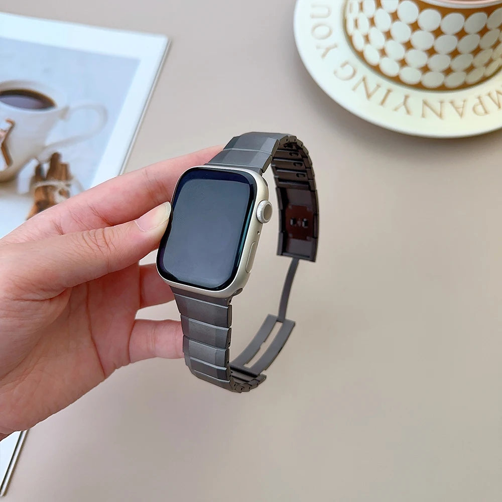 Quick Fit metal watch band for Apple Watch Ultra 2 1 49mm 10 46mm Stainless Steel band for Series 9 8 7 6 5 4 45mm 44mm band