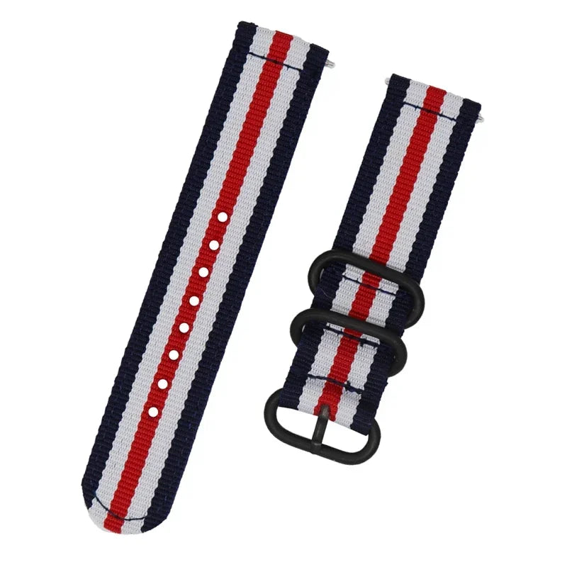 18mm 24 22mm 20mm Woven Nylon Watch Sport Strap Band For Samsung Galaxy 7 4 5 6 Gear S3 Classic Active 2 for Amazfit Fabric band