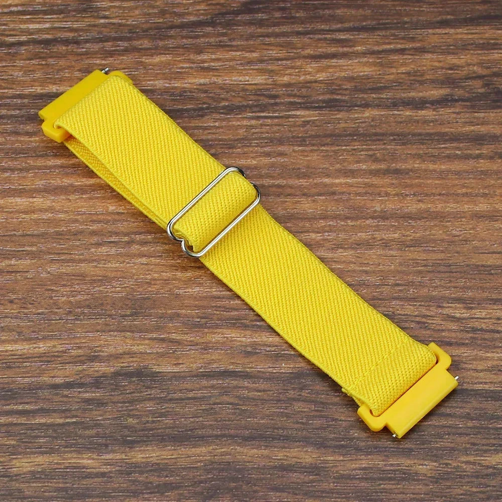 20mm 22mm Elastic Nylon Loop Strap for Samsung Galaxy Watch 4 5 6 7 40/44mm Pro Calssic 42/46mm Band Huawei Gt2/3 Amazfit Gts2/4