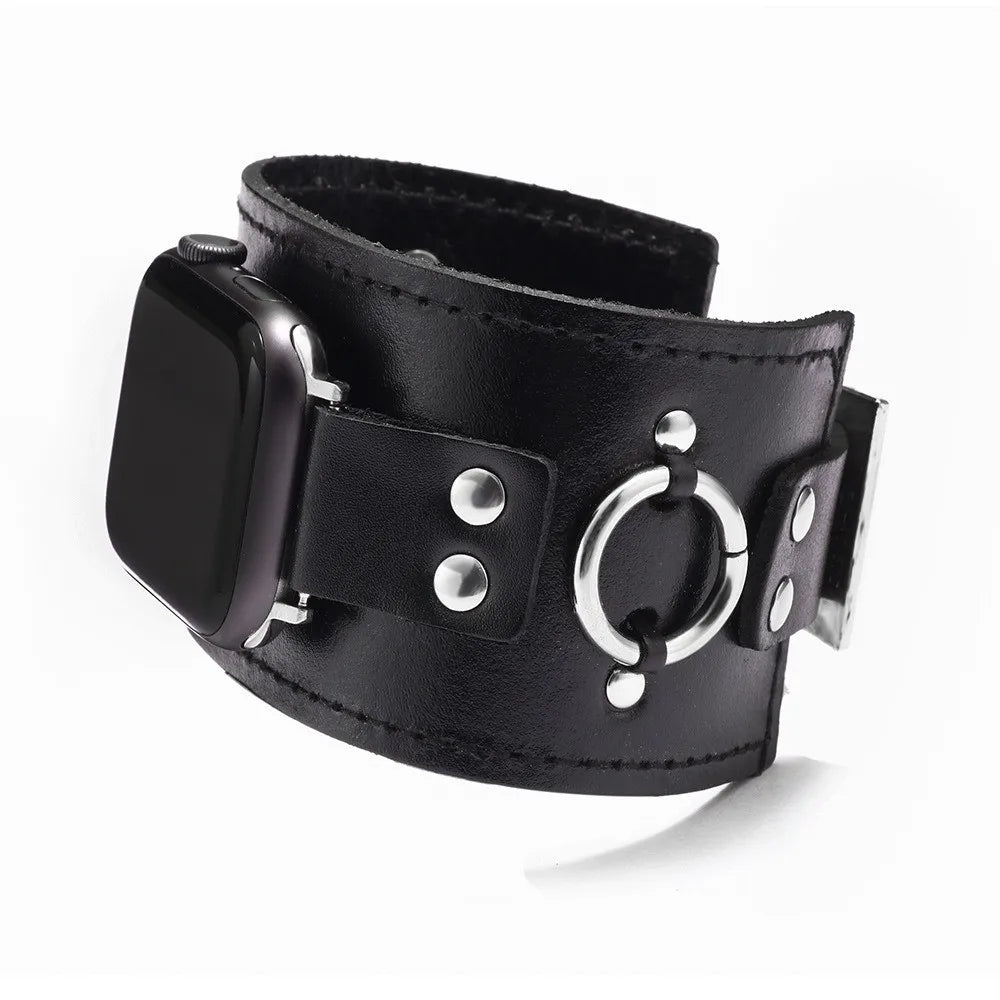 Genuine leather band for Apple Watch band loop 44mm 45mm watch band for Apple Watch Ultra 49mm 45mm 41mm 8 7 6 5 4 band accessories