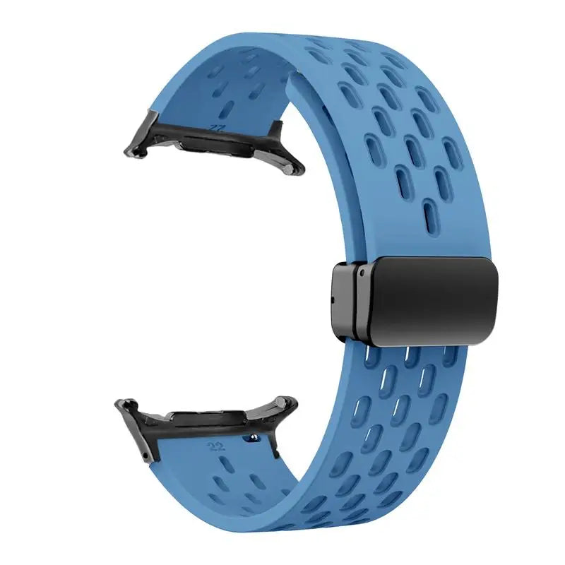 Silicone Strap for Samsung Galaxy Watch 8 40mm 44mm 8 Classic 46mm Magnetic Buckle Band Breathable Watchband No Gaps Bracelet