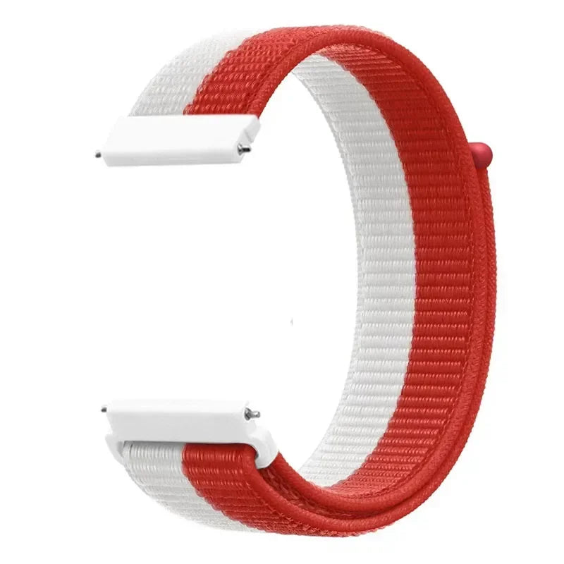 20mm 22mm Nylon Strap for Samsung Galaxy Watch 7/6/5/4 Huawei Watch 5/GT5/4/3 Pro 46mm Breathable Band for Garmin 970 965 955 55