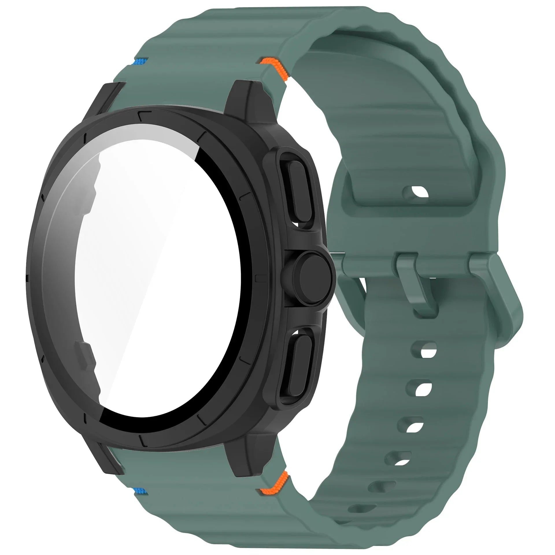 Case+Strap for Samsung Galaxy Watch 7 40mm 44mm Appearance Upgrade Ultra 47mm for Galaxy Watch 7 Sports silicone Bracelet