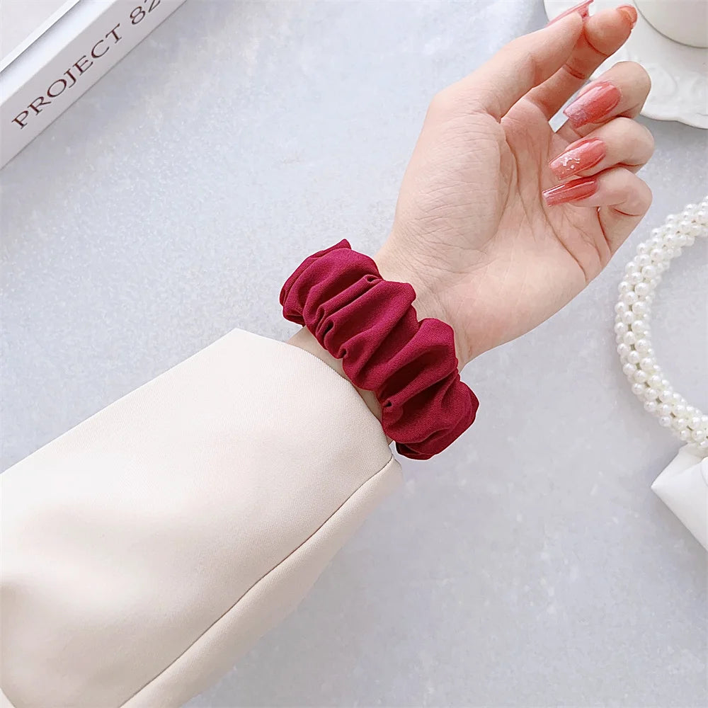 Scrunchie band for Apple Watch Ultra band 49mm 45mm 41mm 44mm 40mm 38mm 42mm Elastic nylon band Apple Watch Series 8 7 6 5 4 3 SE