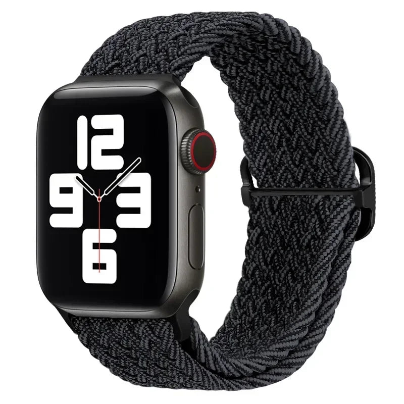 Braided Nylon band for Apple Watch band Ultra 2 49mm Series 10 46mm 42mm 44mm 40mm 41mm Adjustable band Apple Watch 9 8 7 6 SE 5 4