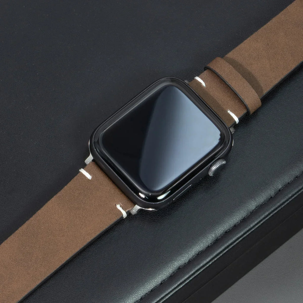 Leather band for Apple Watch band Ultra 2 49mm 46mm 42mm 45mm 44mm 42mm 40mm 41mm watch band for Apple Watch Series 10 9 8 7 6 SE 5 4