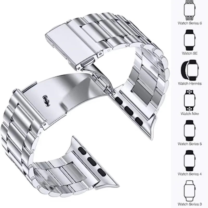 Stainless Steel band for Apple Watch band 45mm 44mm Ultra 2 49mm 42mm 40mm 41mm 46mm metal watch band Series 10 9 8 7 6 5 4 3 se