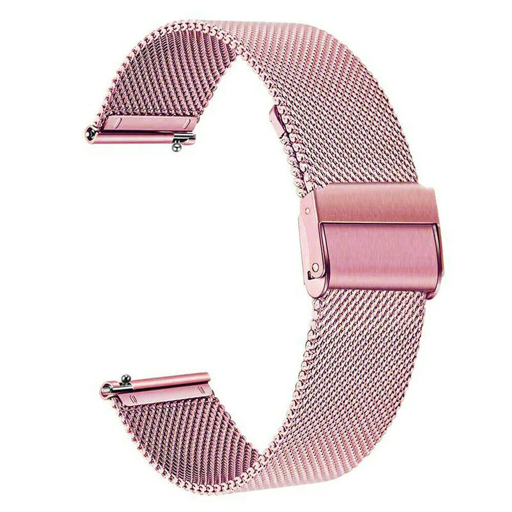 20mm Watch Band for Samsung Galaxy Active 1 2 40mm 44mm/Gear Sport Correa Black For Galaxy Watch SM-R810 42mm Metal Watch Strap