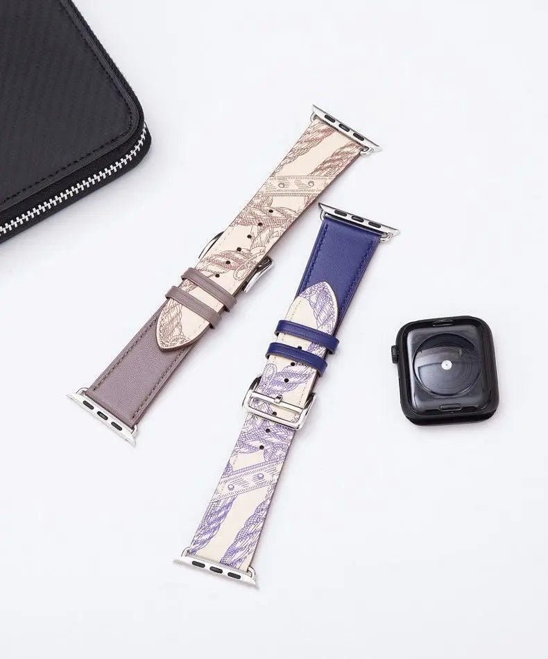 Leather Watch band for Apple Watch band 46mm 44mm 49mm 45mm 42mm 40mm 38mm 41mm band Apple Watch Series 10 Ultra 9 8 7 6 5 4 3 SE