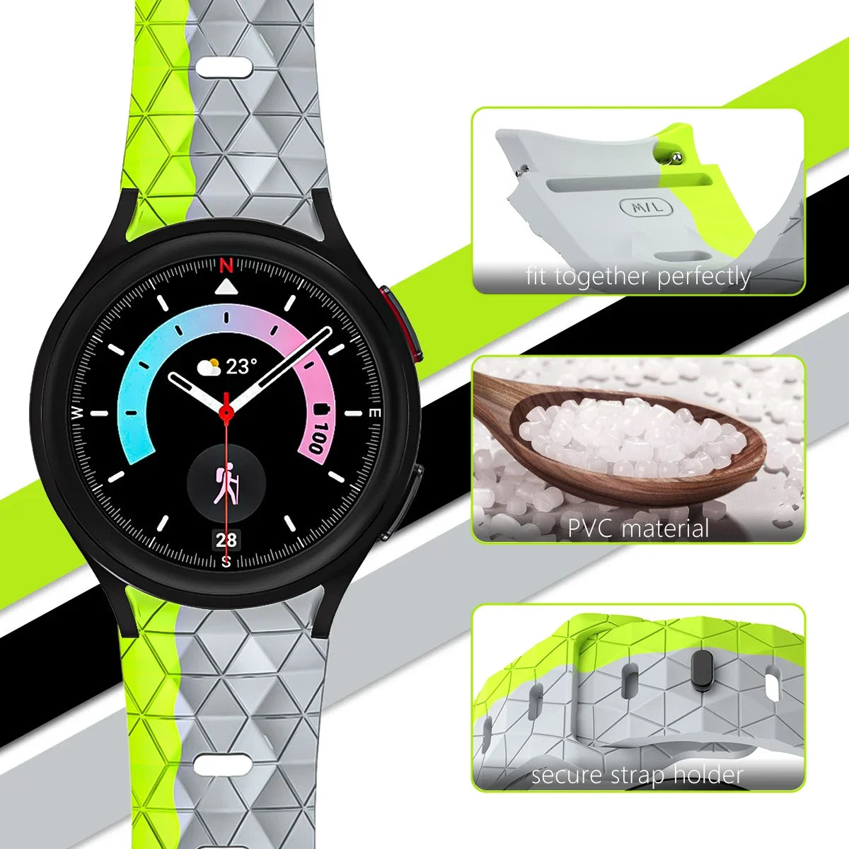 Silicone Strap for Samsung Galaxy Watch 7 6 5 4 40mm 44mm 6 4 Classic 43mm 47mm Sports Bracelet for Galaxy Watch 5Pro 45mm Band