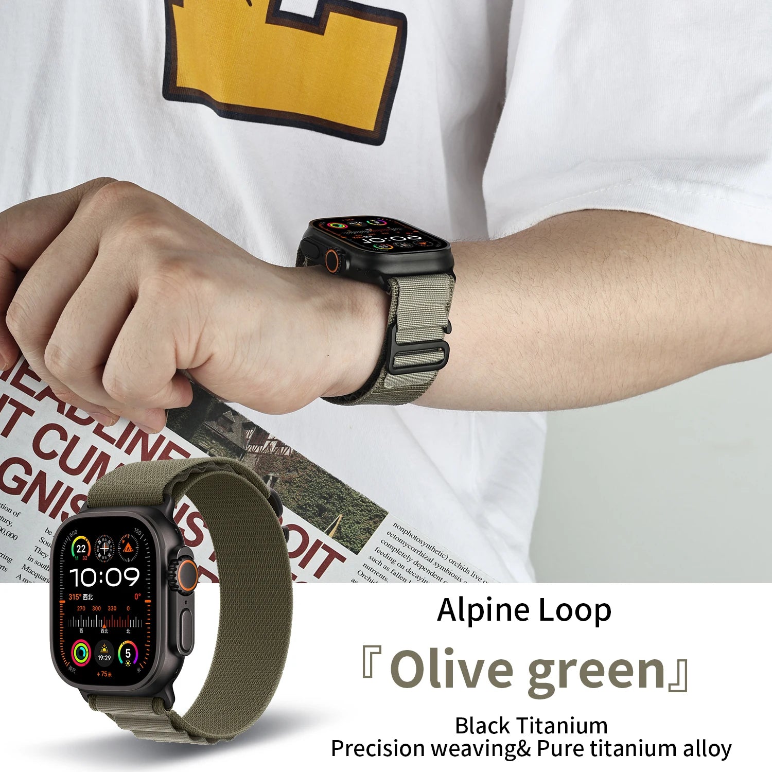 2025 New Suitable for Apple Watch High Quality Nylon band Alpine Loop For Watch Series 10 9 8 7 Ultra 2 band Apple Watch 49mm 46mm