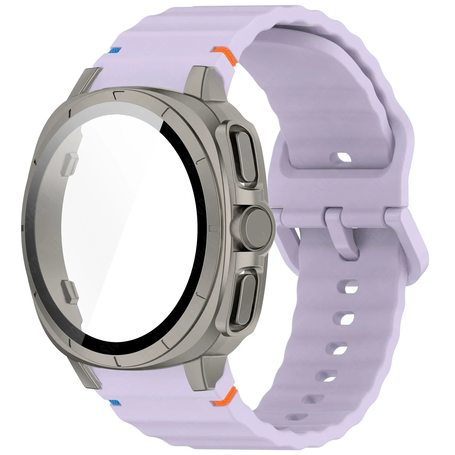 Case+Strap for Samsung Galaxy Watch 7 40mm 44mm Appearance Upgrade Ultra 47mm for Galaxy Watch 7 Sports silicone Bracelet